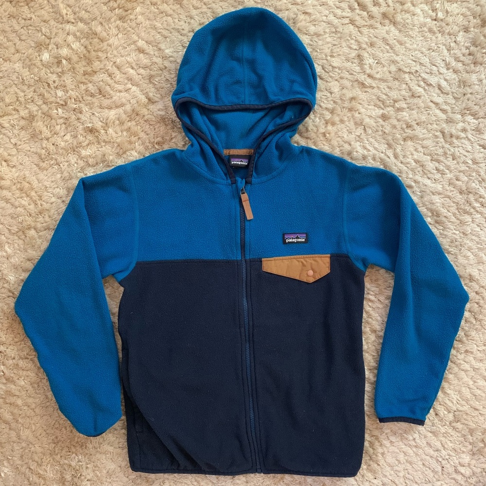 Patagonia Boys Micro D Snap-T Fleece Jacket size Small 7/8